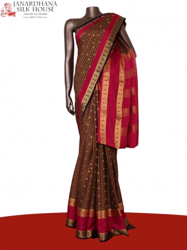 Pure Mysore Crepe Silk Saree